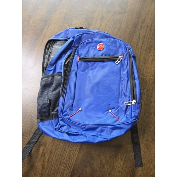 Blue Laptop Backpack with USB Port Lightweight Travel/School Bag - Picture 1 of 16